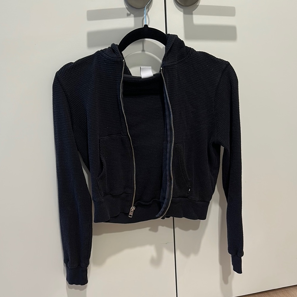 Aritzia Black Hooded Jacket